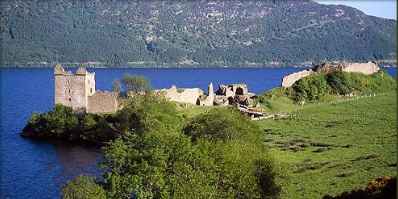 Urquhart Castle at Drumnadrochit on Loch Ness