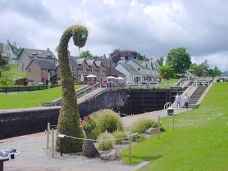 The Loch Ness Monster on Canal Side in Fort Augustus