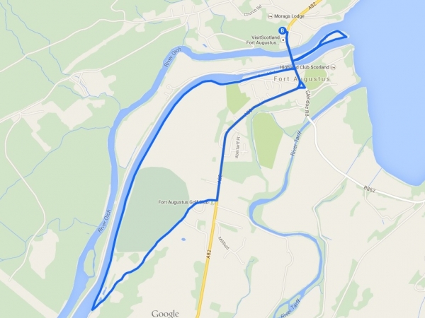Google Map for Caledonian Canal and Loch Ness Walk
