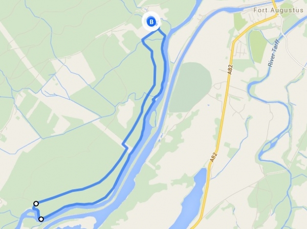 Google Map for River Walk Fort Augustus