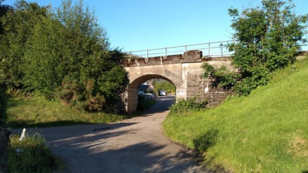 Absurd Bridge, Old Railway Bridge Crossing The Canal Tow Path