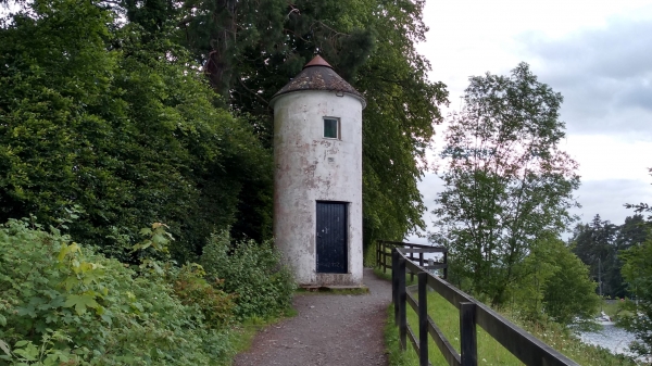 Fort Augustus Light House between Loch Ness and the Caledonian Canal